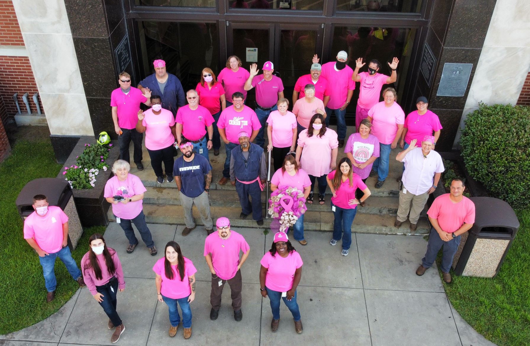 " We support Breast Cancer Awareness to support those fighting and honor those who have lost their battle. "-Elizabeth Copeland, Plant Barry